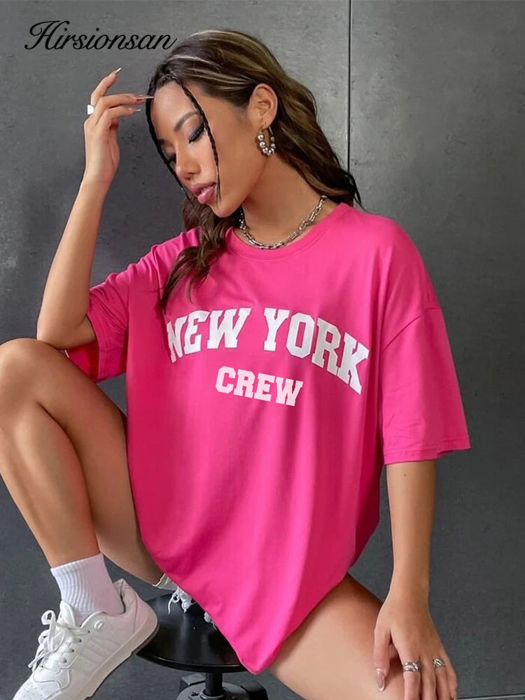 Camiseta feminina  Oversized New York