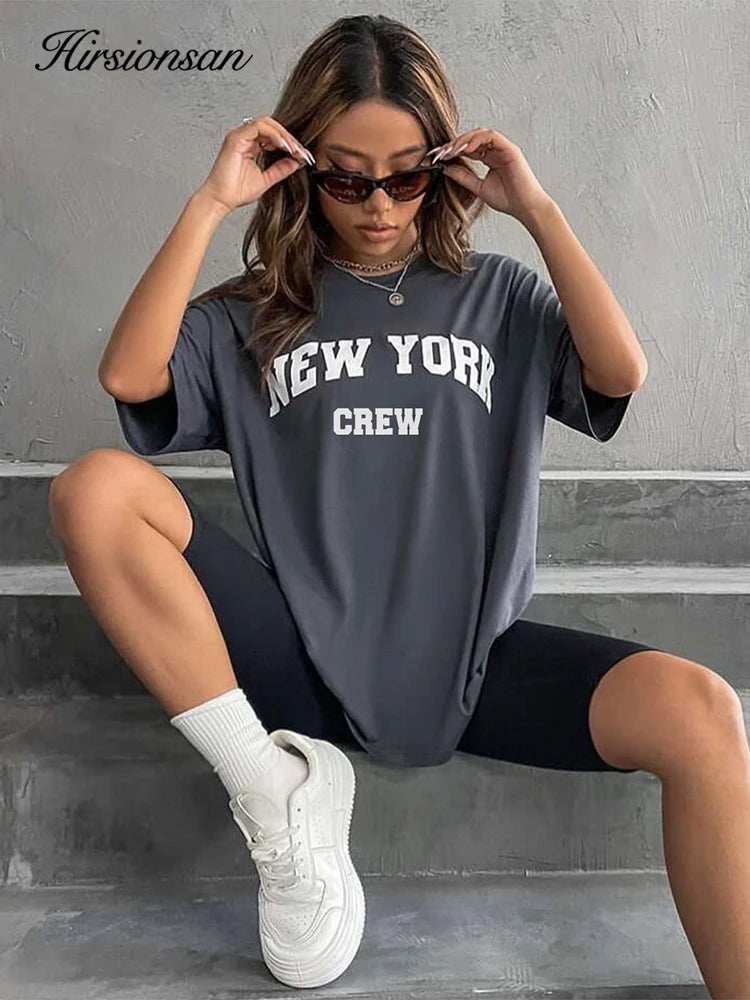 Camiseta feminina  Oversized New York