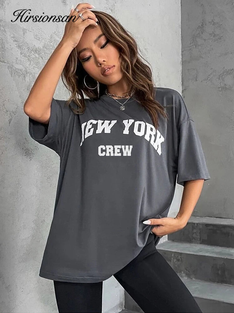 Camiseta feminina  Oversized New York